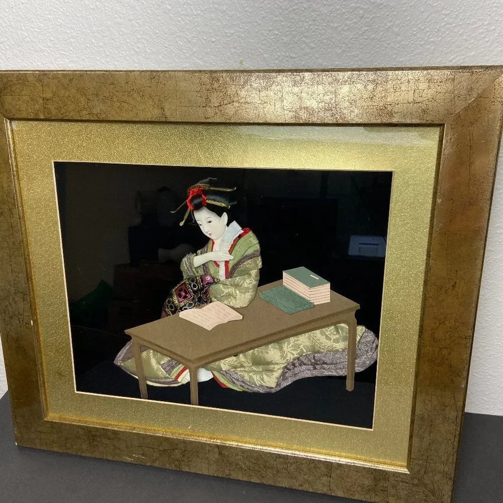3D Geisha Shadow Box 17